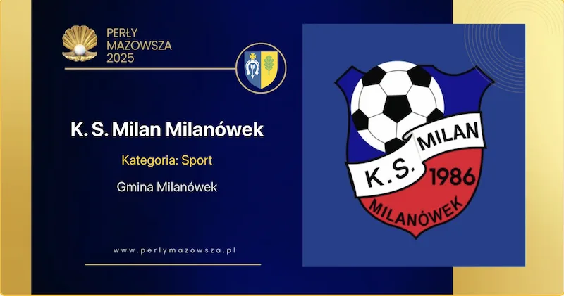 Wizytówka: K. S. Milan Milanówek