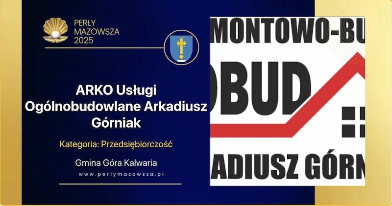 Wizytówka: ARKO Usługi Ogólnobudowlane Arkadiusz Górniak